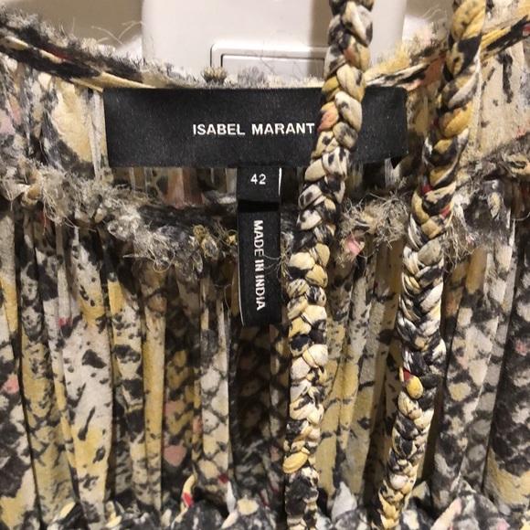 ISABEL MARANT Martin Snakeskin SILK Braided Tunic dress - Picture 9 of 12